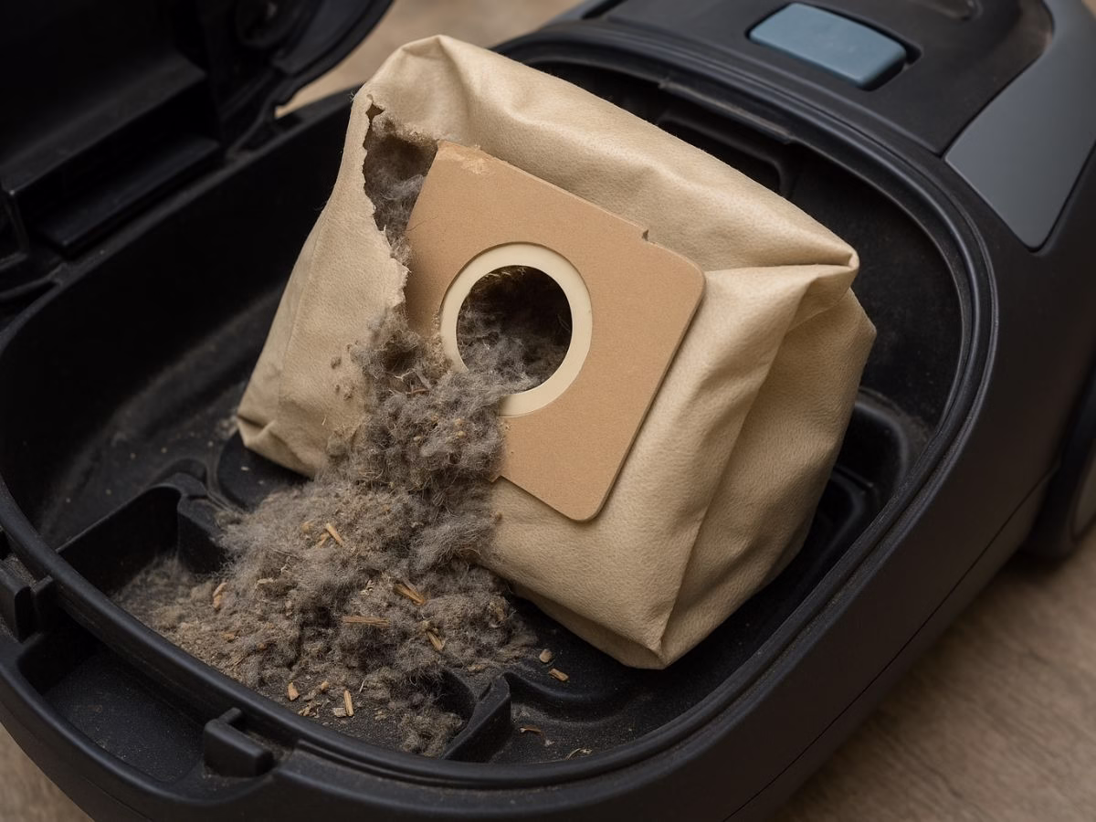 perbaikan vacuum cleaner tangki bermasalah