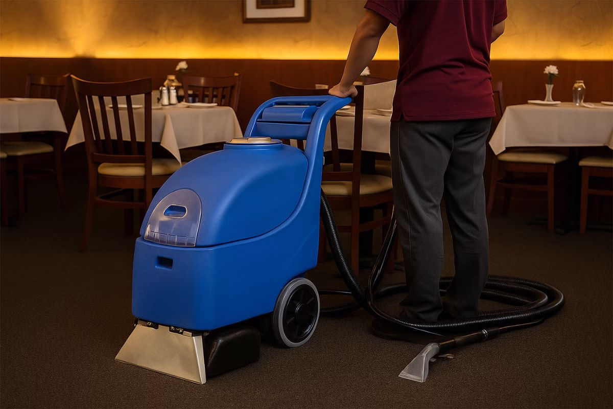 rental carpet extractor untuk restoran dan kafe