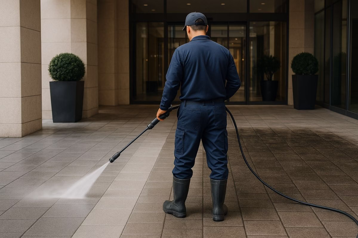rental high pressure cleaner untuk hotel dan apartemen