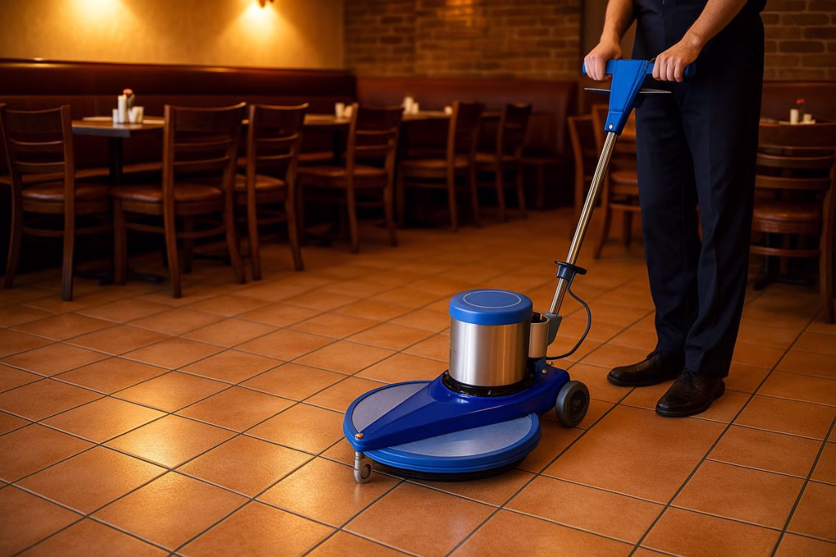 rental high speed polisher restoran dan kafe