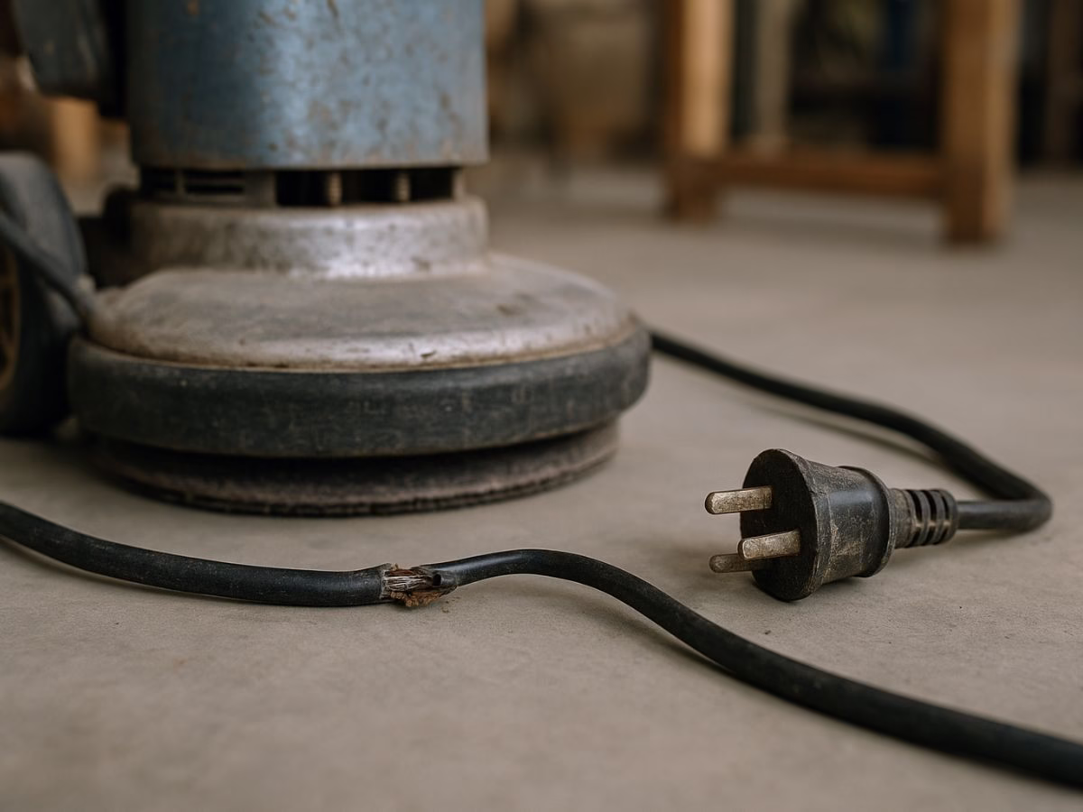 repair mesin polisher kabel bermasalah