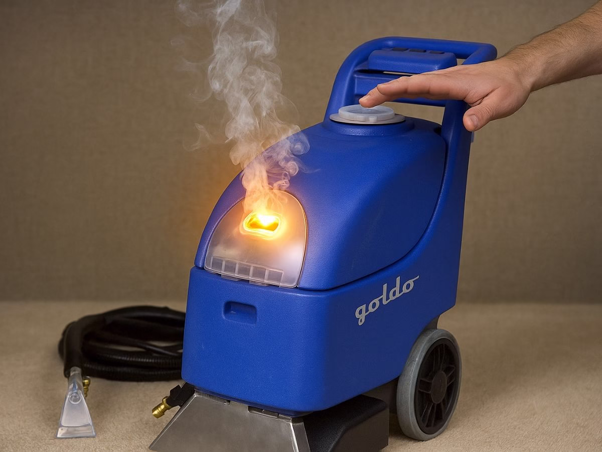 service carpet extractor mesin overheat