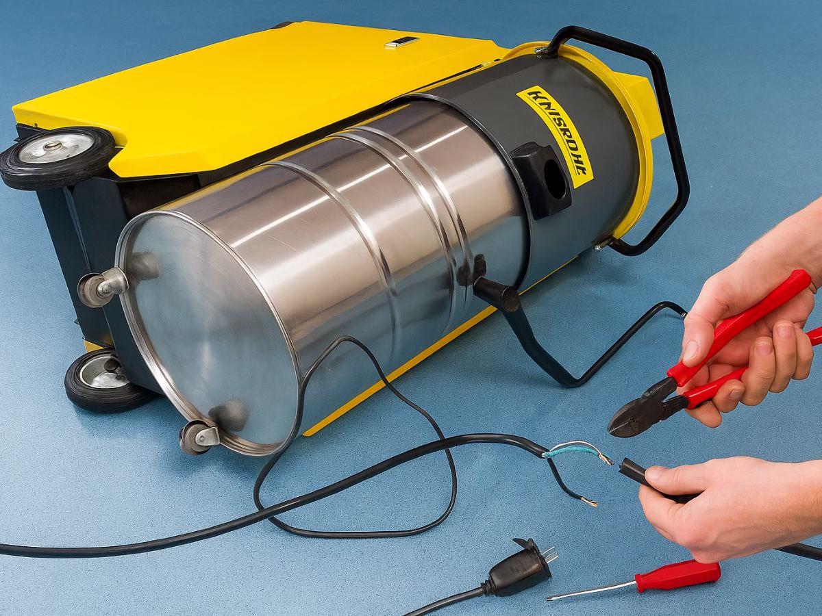 service vacuum cleaner industri kabel rusak